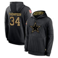 D.Cowboys #34 Jalen Thompson Player Black Salute to Service Pullover Hoodies Limited Hdoa Stitched Jerseys