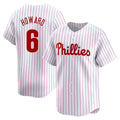 P.Phillies #6 Ryan Howard Player White Home Limited Hdoa Stitched Jerseys