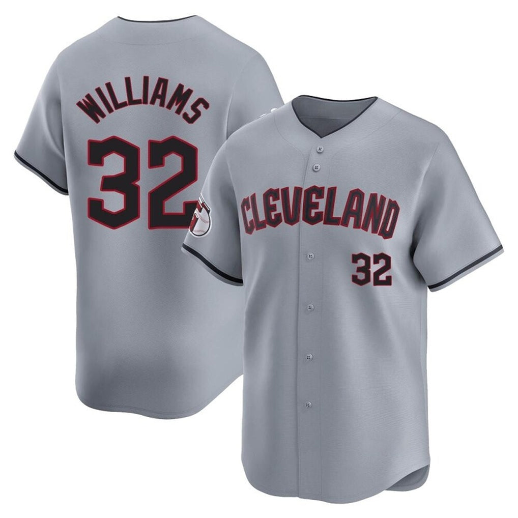 C.Guardians #32 Gavin Williams Player Gray Road Limited Home Game Hdoa Stitched Jerseys