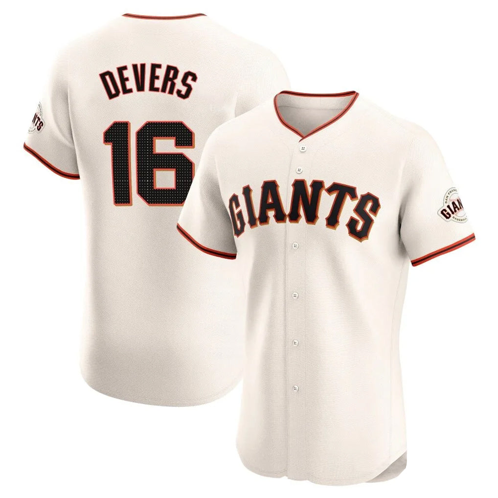 SF.Giants #16 Rafael Devers Player Cream Home Limited Elite Hdoa Stitched Jerseys