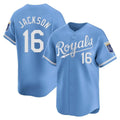 KC.Royals #16 Bo Jackson Player Light Blue Alt Limited Home Hdoa Stitched Jerseys