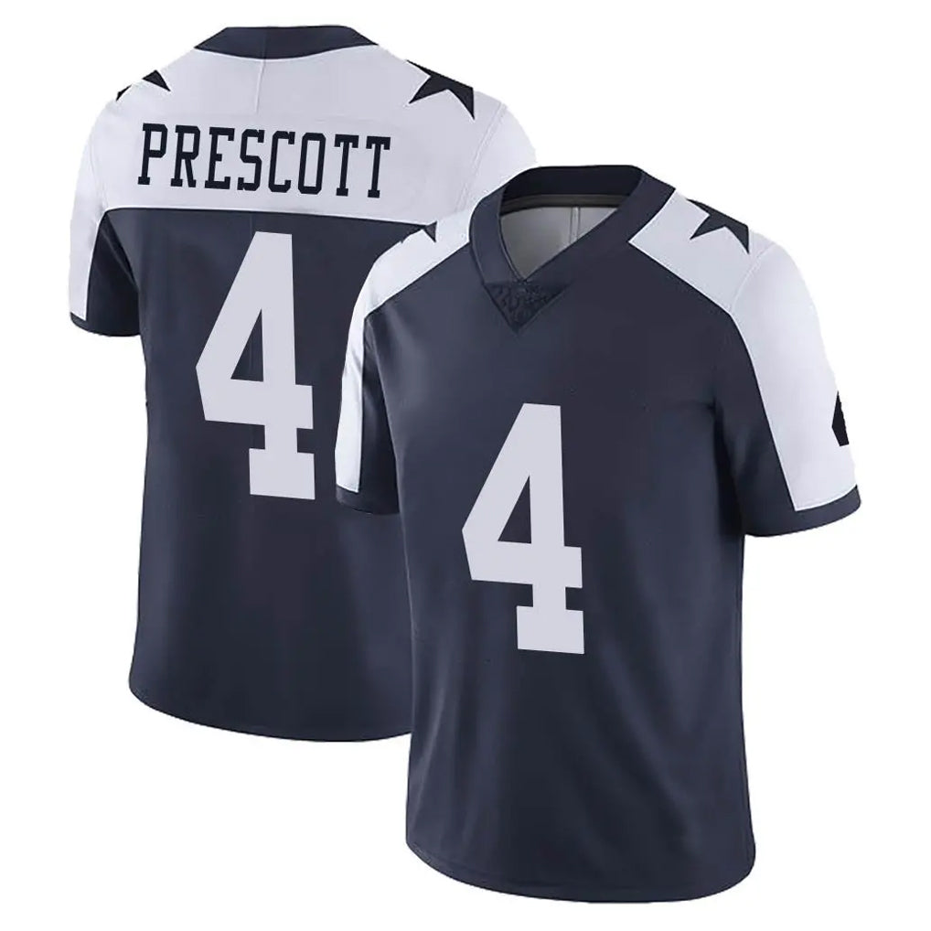 D.Cowboys #4 Dak Prescott Player Navy-White Limited Alternate Vapor Untouchable Home Game Hdoa Stitched Jerseys