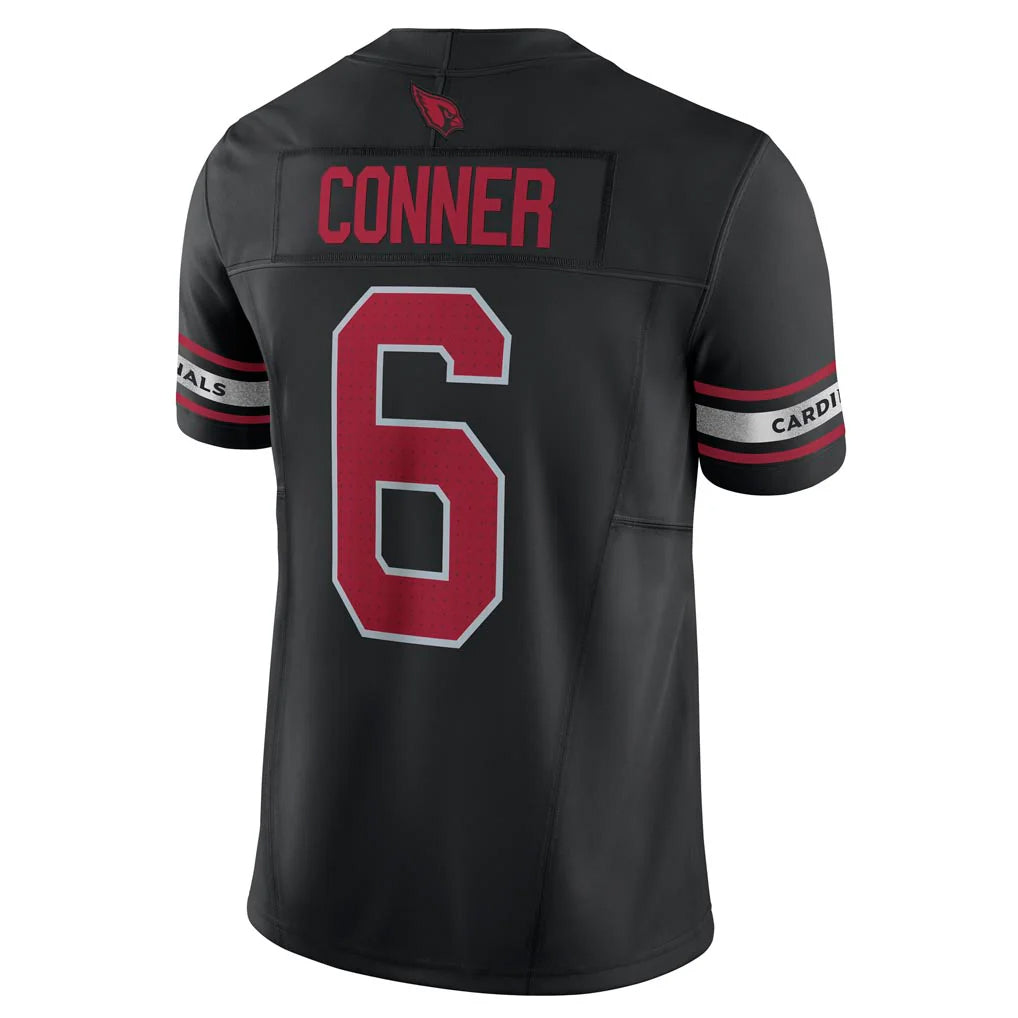 A.Cardinals #6 James Conner Player Black Vapor F.U.S.E. Limited Hdoa Stitched Jerseys