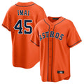 H.Astros #45 Tatsuya Imai Player Orange Home Game Hdoa Stitched Jerseys