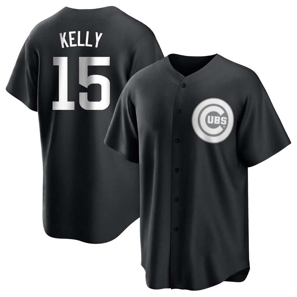 C.Cubs #15 Carson Kelly Player Black Game Hdoa Stitched Jerseys