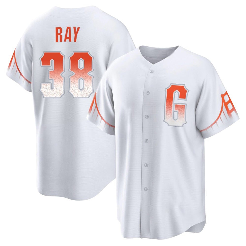 SF.Giants #38 Robbie Ray Player White City Connect Home Game Hdoa Stitched Jerseys