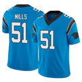 C.Panthers #51 Sam Mills Player Blue Vapor F.U.S.E. Limited Home Game Hdoa Stitched Jerseys