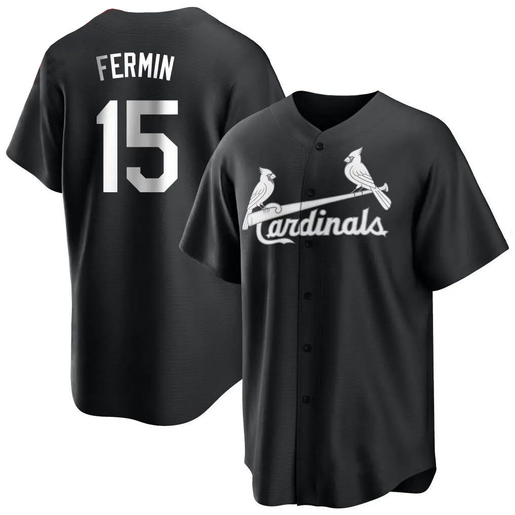 St. Louis Cardinals #15 Jose Fermin Player Black City Connect Home Limited Hdoa Stitched Jerseys