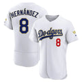 LA.Dodgers #8 Enrique Hern¨¢ndez Player Gold White 2026 Collection Stadium Limited Elite Hdoa Stitched Jerseys