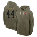 C.Browns #44 Harold Fannin Jr. Player Olive Salute to Service Pullover Hoodies Limited Hdoa Stitched Jerseys