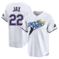 T.Bay Rays #22 Griffin Jax Player White City Connect Home Hdoa Stitched Jerseys