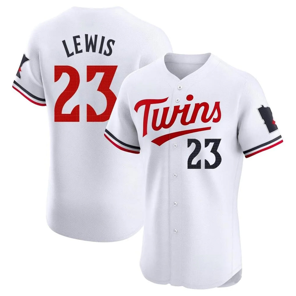 M.Twins #23 Royce Lewis Player White Home Limited Elite Hdoa Stitched Jerseys