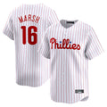 P.Phillies #16 Brandon Marsh Player White Home Limited Hdoa Stitched Jerseys