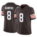C.Browns #8 Dillon Gabriel Player Brown Vapor F.U.S.E. Limited Home Game Hdoa Stitched Jerseys