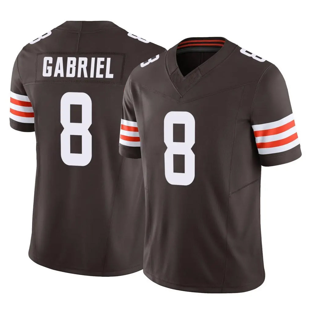 C.Browns #8 Dillon Gabriel Player Brown Vapor F.U.S.E. Limited Home Game Hdoa Stitched Jerseys
