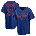 NY.Mets #31 Mike Piazza Player Royal T-shirt Home Game Hdoa Stitched Jerseys