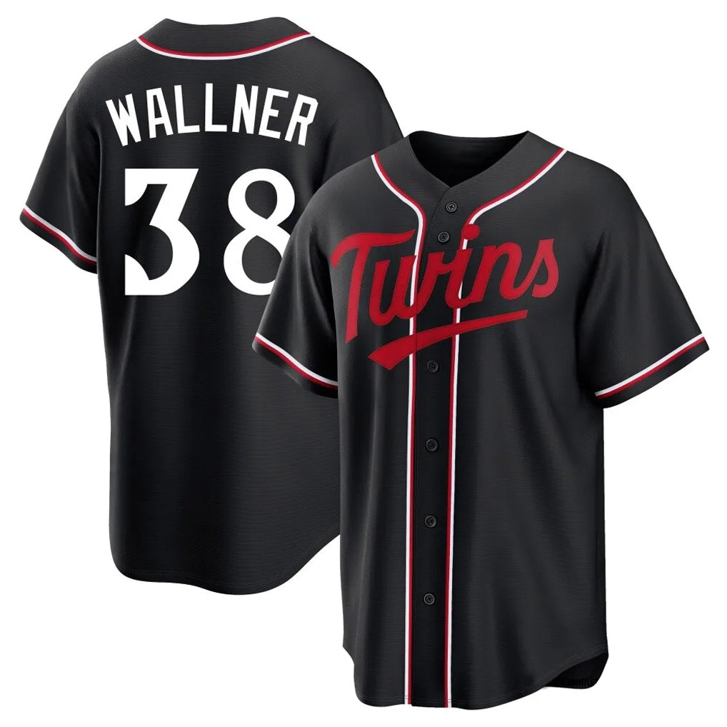 M.Twins #38 Matt Wallner Player Black Fashion Out Home Limited Hdoa Stitched Jerseys