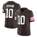 C.Browns #10 Quinshon Judkins Player Brown Color Vapor Untouchable Limited Home Game Hdoa Stitched Jerseys