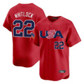 B.Red Sox #22 Garrett Whitlock Player Red USA World Classic Home Game Hdoa Stitched Jerseys