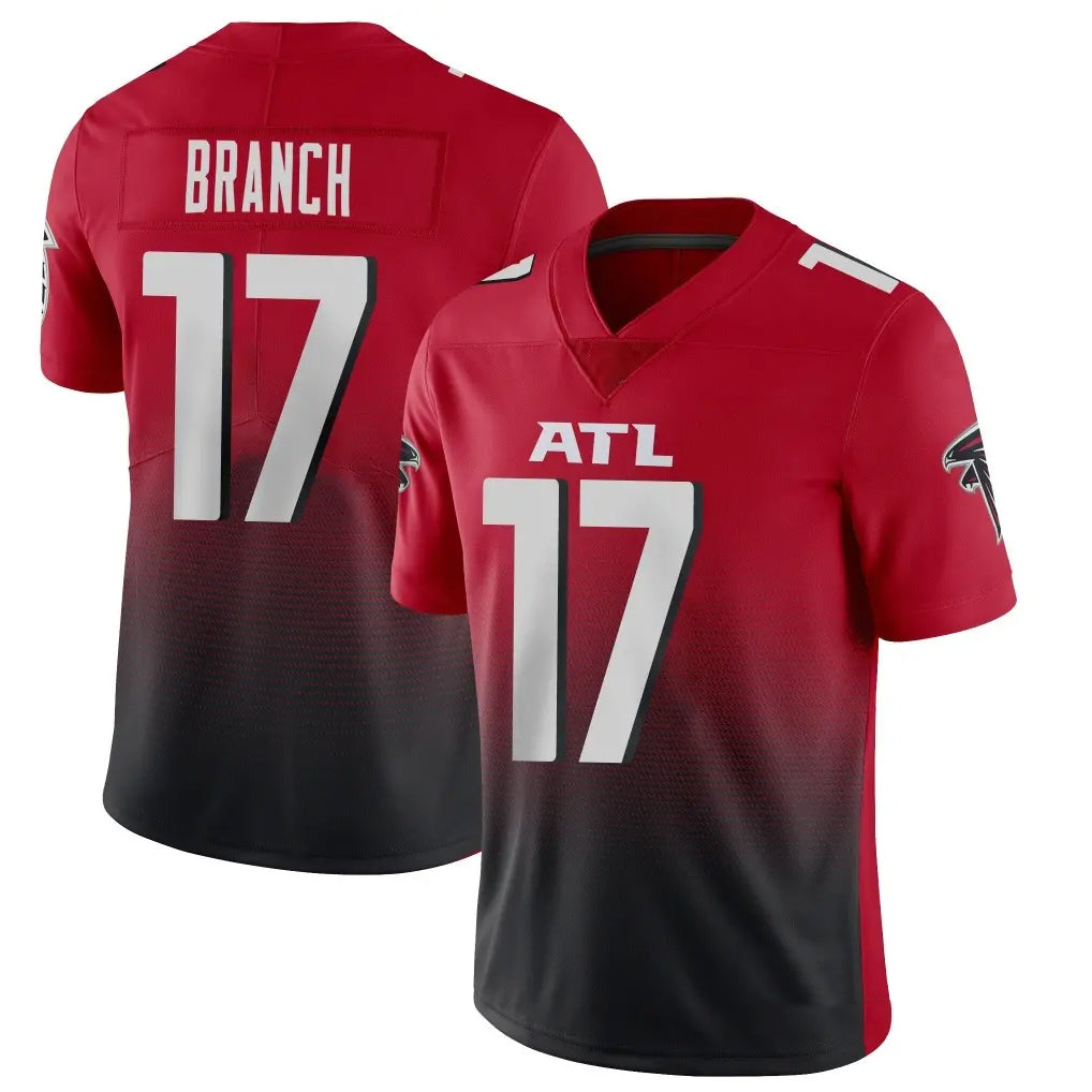 A.Falcons #17 Zachariah Branch Player Red Vapor Untouchable Limited Home Game Hdoa Stitched Jerseys