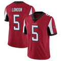 A.Falcons #5 Drake London Player Red Color Vapor Untouchable Limited Home Game Hdoa Stitched Jerseys