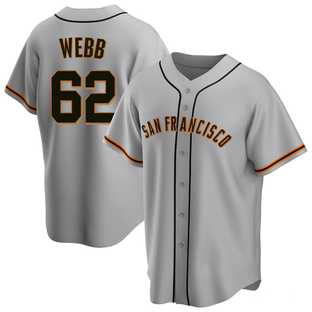 SF.Giants #62 Logan Webb Player Gray Home Game Hdoa Stitched Jerseys