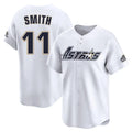 H.Astros #11 Cam Smith Player White Throwback Cooperstown Collection Limited Hdoa Stitched Jerseys