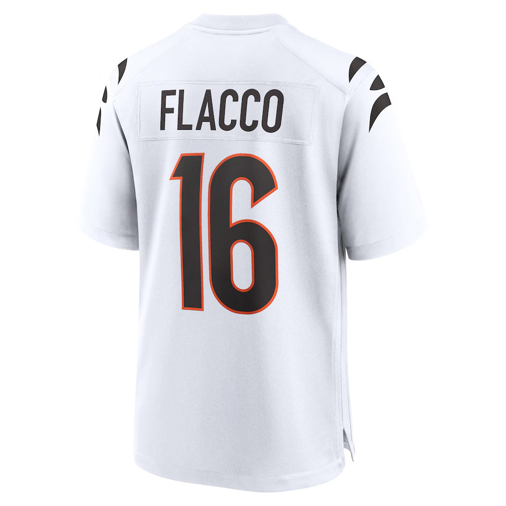C.Bengals #16 Joe Flacco Player White Home Game Hdoa Stitched Jerseys