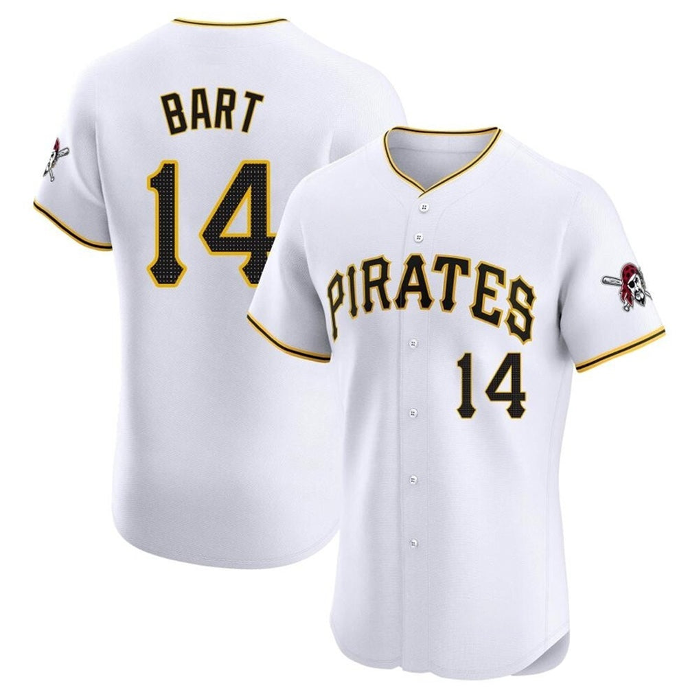 P.Pirates #14 Joey Bart Player White Home Limited Elite Hdoa Stitched Jerseys