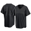 C.Guardians #75 Connor Brogdon Player Black T-shirt Home Game Hdoa Stitched Jerseys