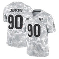 C.Bengals #90 Kris Jenkins Jr Player Arctic Camo Salute to Service Limited Hdoa Stitched Jerseys