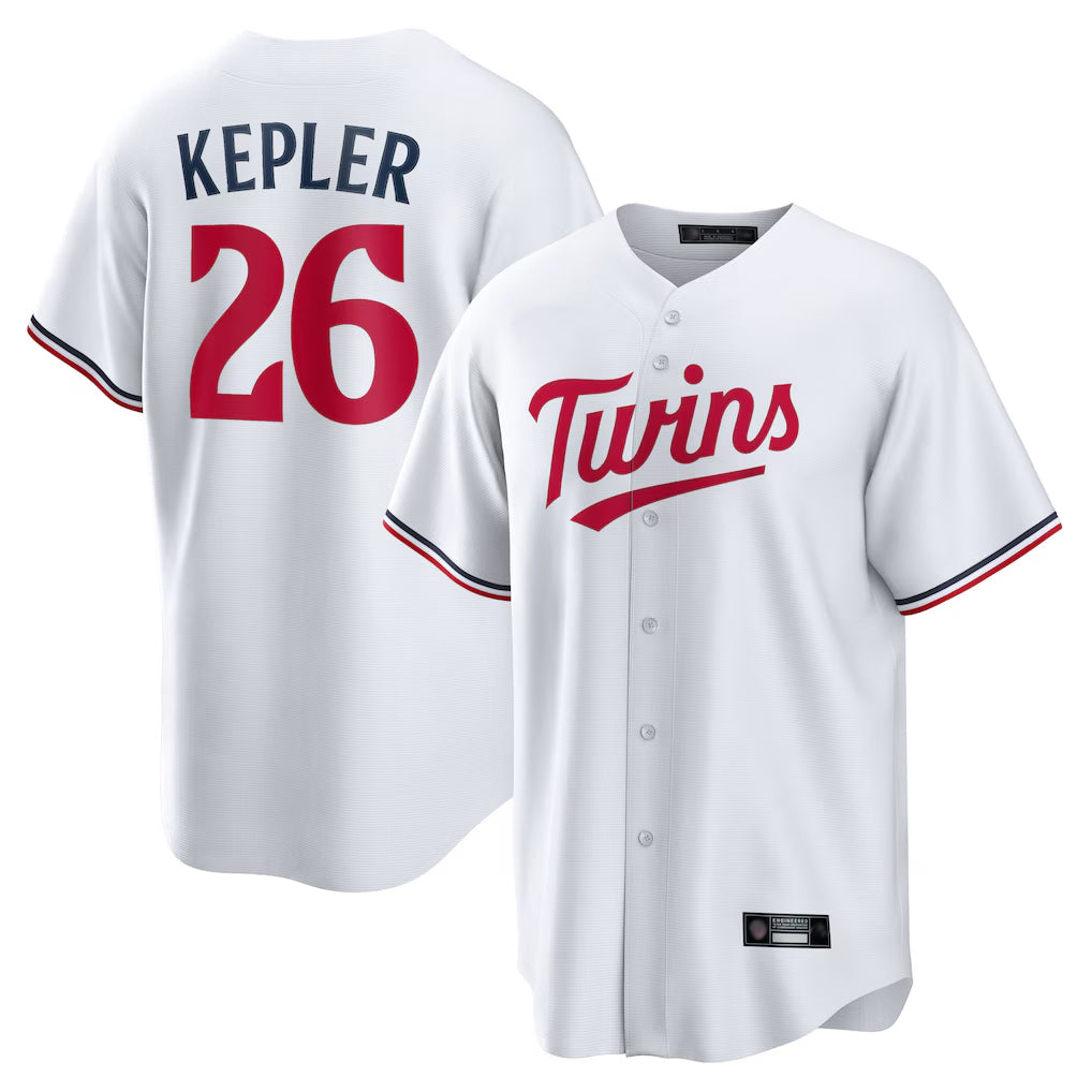 M.Twins #26 Max Kepler Player White Home Game Hdoa Stitched Jerseys