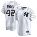 NY.Yankees #42 Mariano Rivera Player White Limited Home Hdoa Stitched Jerseys