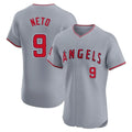 LA.Angels #9 Zach Neto Player Gray Home Limited Elite Hdoa Stitched Jerseys