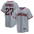 C.Guardians #27 Austin Hedges Player Gray Home Game Hdoa Stitched Jerseys