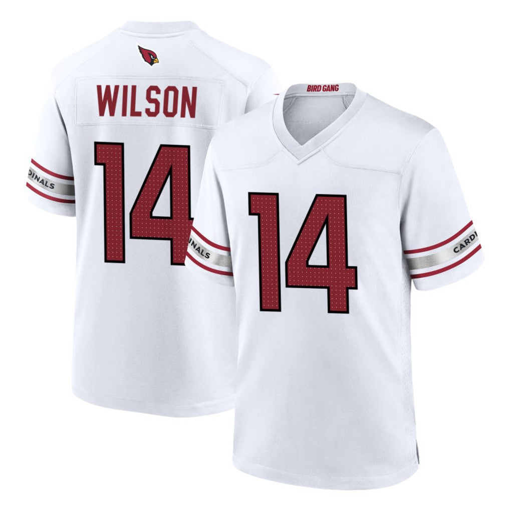 A.Cardinals #14 Michael Wilson Player White Home Game Hdoa Stitched Jerseys