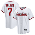 C.Guardians #7 George Valera Player White Game Home Hdoa Stitched Jerseys