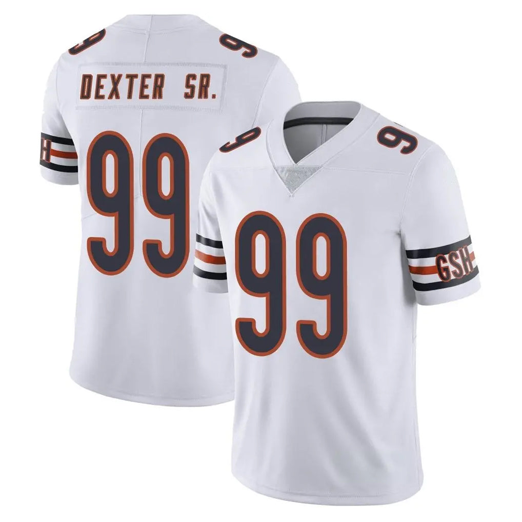 C.Bears #99 Gervon Dexter Sr. Player White Vapor Untouchable Limited Home Game Hdoa Stitched Jerseys