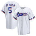 T.Rangers #5 Corey Seager Player White Home Replica Hdoa Stitched Jerseys
