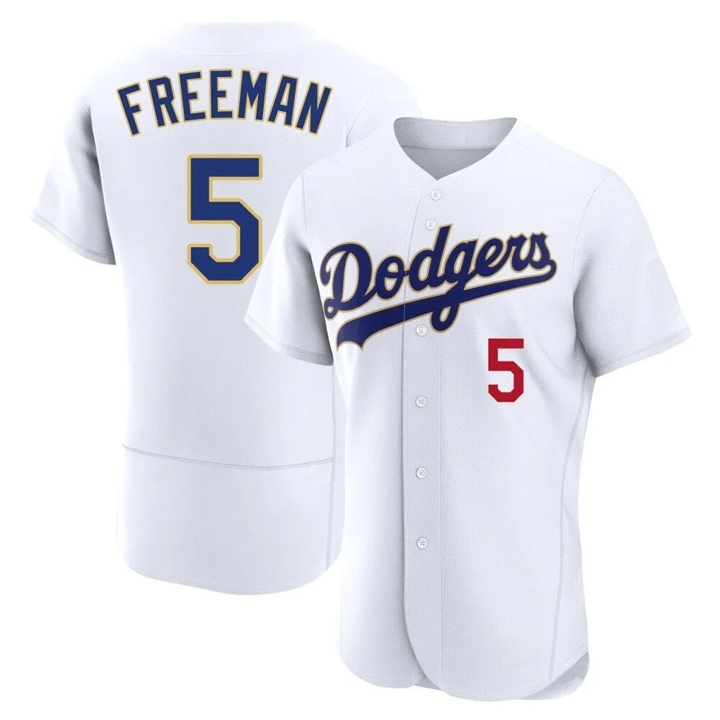LA.Dodgers #5 Freddie Freeman Player Gold White 2026 Collection Stadium Limited Elite Hdoa Stitched Jerseys