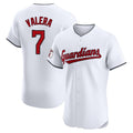 C.Guardians #7 George Valera Player White Limited Elite Home Hdoa Stitched Jerseys