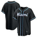 M.Marlins ## Marlins Blank Player Black Fashion Out Home Game Hdoa Stitched Jerseys