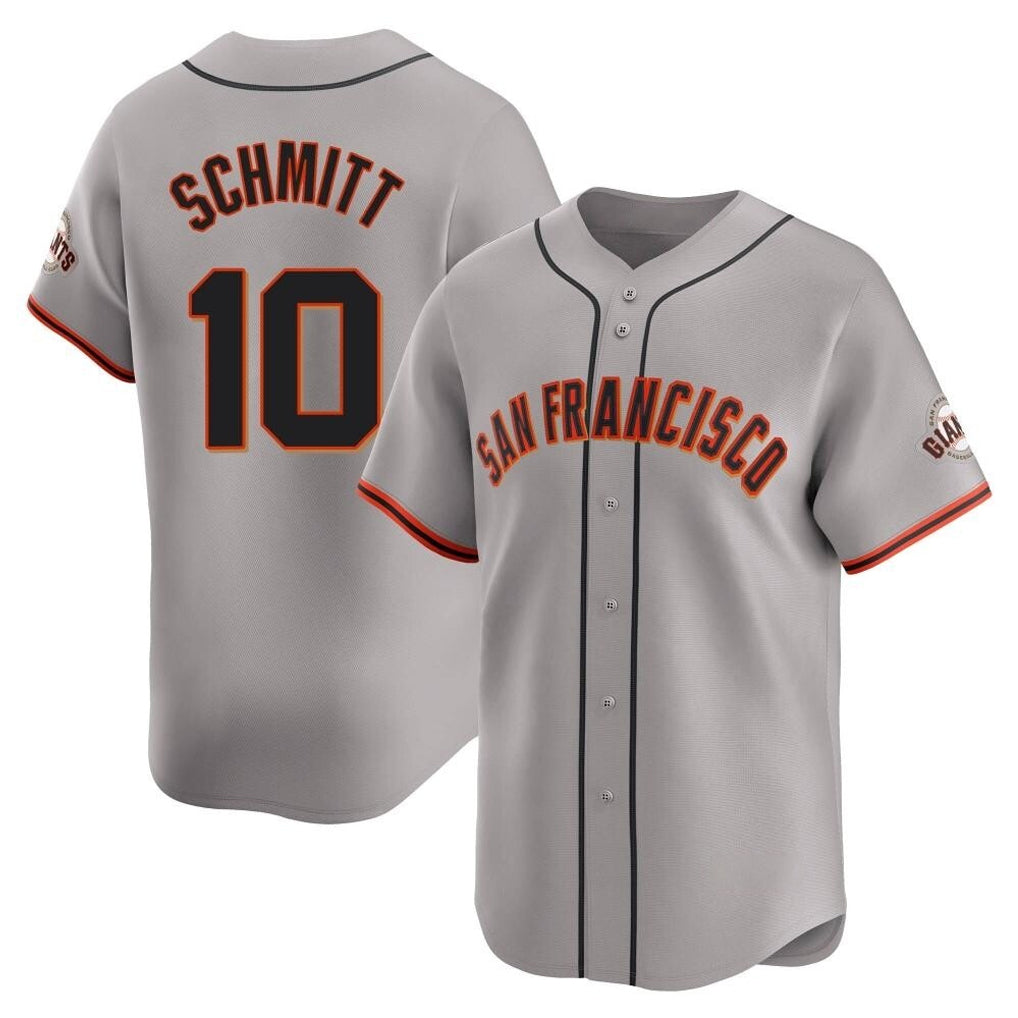 SF.Giants #10 Casey Schmitt Player Gray Home Limited Hdoa Stitched Jerseys
