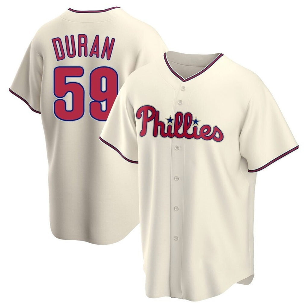 P.Phillies #59 Jhoan Duran Player Cream Home Game Hdoa Stitched Jerseys