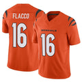 C.Bengals #16 Joe Flacco Player Orange Vapor F.U.S.E. Limited Home Game Hdoa Stitched Jerseys
