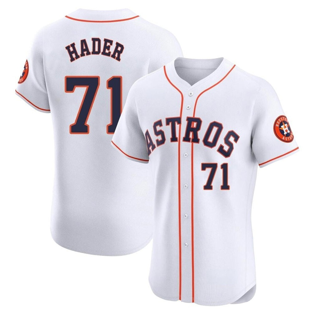 H.Astros #71 Josh Hader Player White Limited Elite Home Hdoa Stitched Jerseys