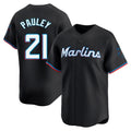 M.Marlins #21 Graham Pauley Player Black  Home Limited Hdoa Stitched Jerseys