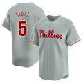 P.Phillies #5 Bryson Stott Player Gray Home Limited Hdoa Stitched Jerseys