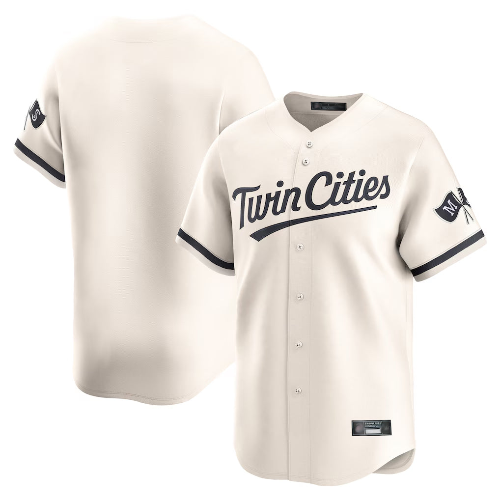 M.Twins ## Twins Blank Player Cream Home Limited Hdoa Stitched Jerseys