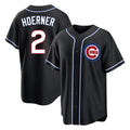 C.Cubs #2 Nico Hoerner Player Black Fashion Out Game Hdoa Stitched Jerseys
